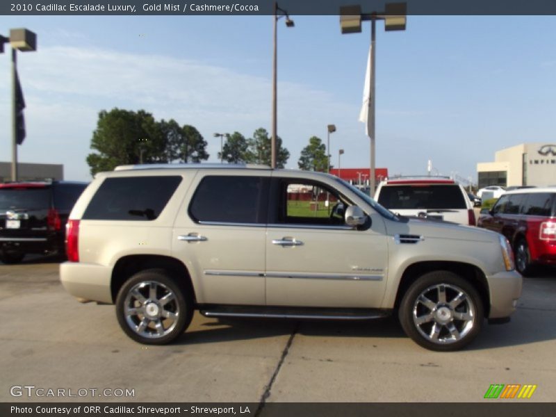 Gold Mist / Cashmere/Cocoa 2010 Cadillac Escalade Luxury