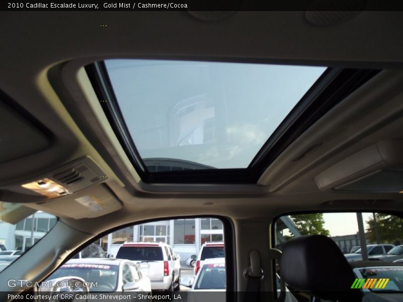 Gold Mist / Cashmere/Cocoa 2010 Cadillac Escalade Luxury