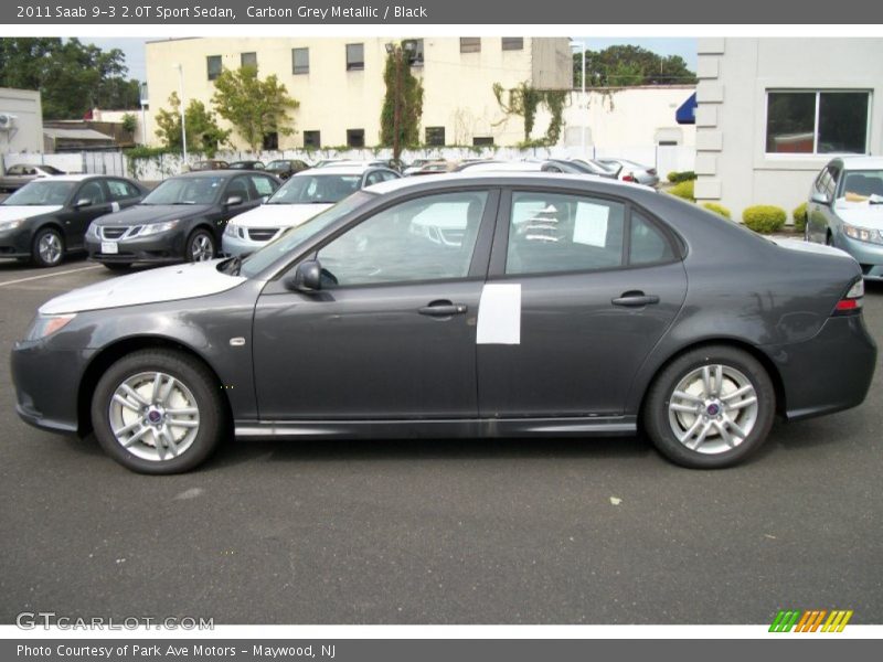 Carbon Grey Metallic / Black 2011 Saab 9-3 2.0T Sport Sedan