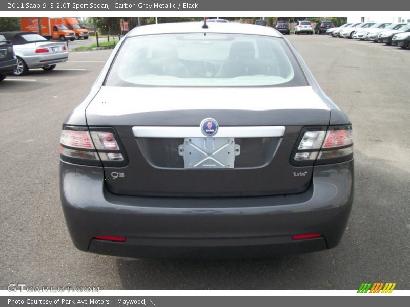 Carbon Grey Metallic / Black 2011 Saab 9-3 2.0T Sport Sedan