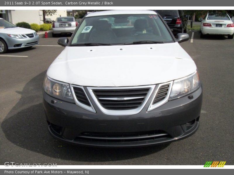 Carbon Grey Metallic / Black 2011 Saab 9-3 2.0T Sport Sedan