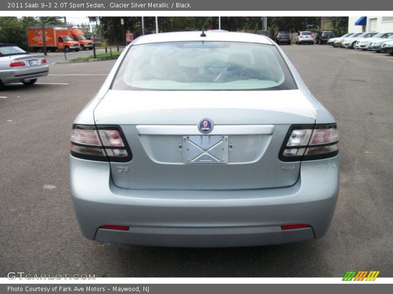 Glacier Silver Metallic / Black 2011 Saab 9-3 2.0T Sport Sedan