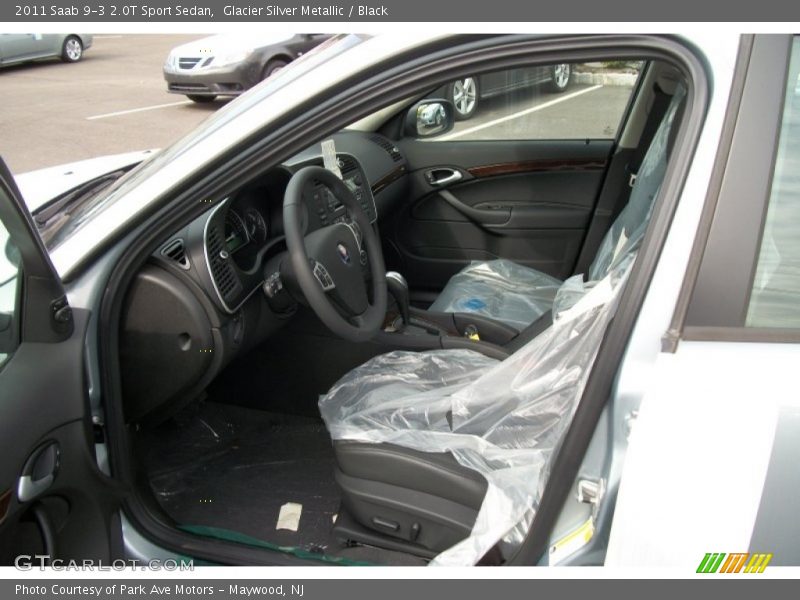 Glacier Silver Metallic / Black 2011 Saab 9-3 2.0T Sport Sedan
