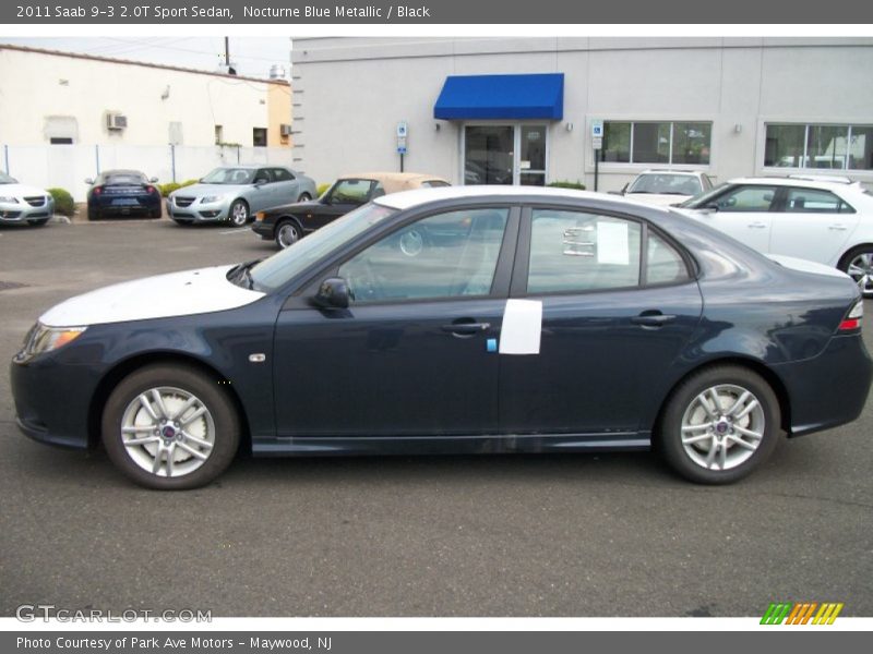 Nocturne Blue Metallic / Black 2011 Saab 9-3 2.0T Sport Sedan