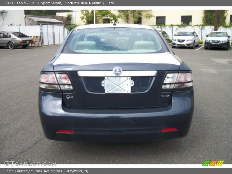 Nocturne Blue Metallic / Black 2011 Saab 9-3 2.0T Sport Sedan