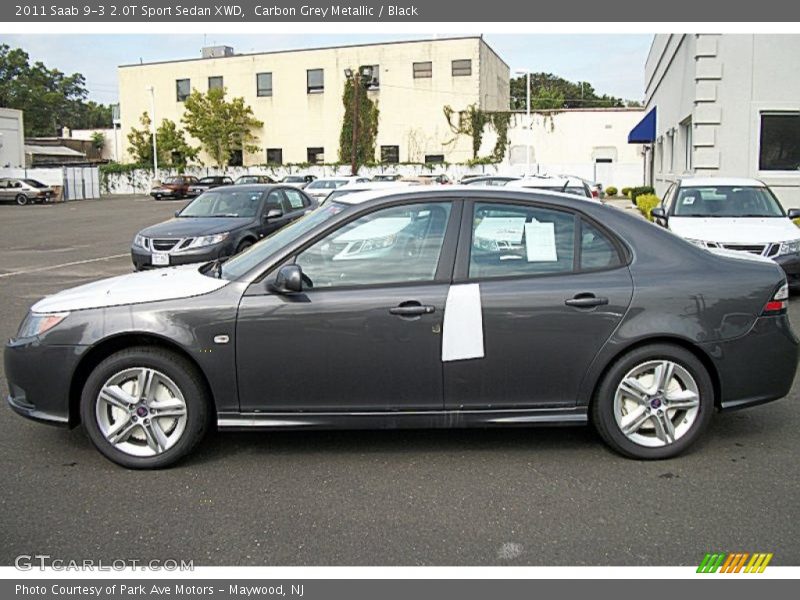 Carbon Grey Metallic / Black 2011 Saab 9-3 2.0T Sport Sedan XWD