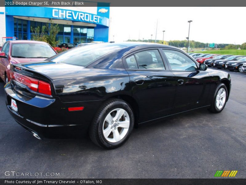 Pitch Black / Black 2012 Dodge Charger SE