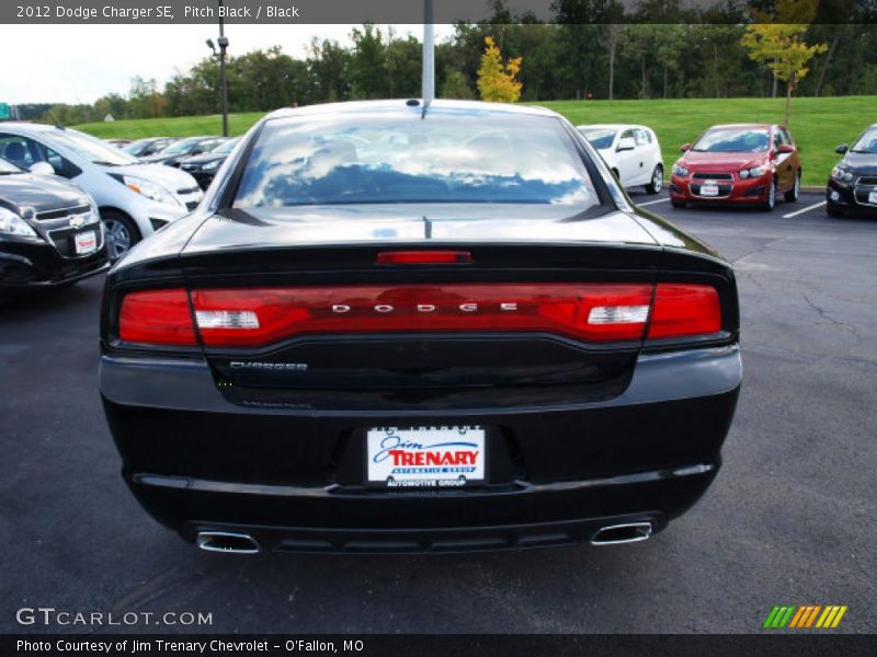 Pitch Black / Black 2012 Dodge Charger SE