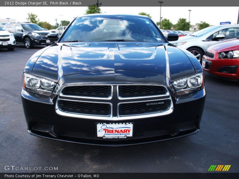 Pitch Black / Black 2012 Dodge Charger SE