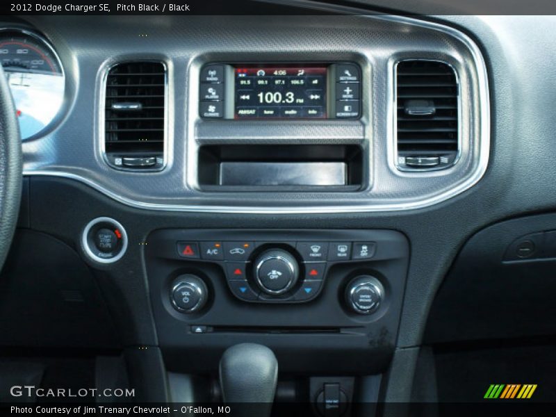 Pitch Black / Black 2012 Dodge Charger SE