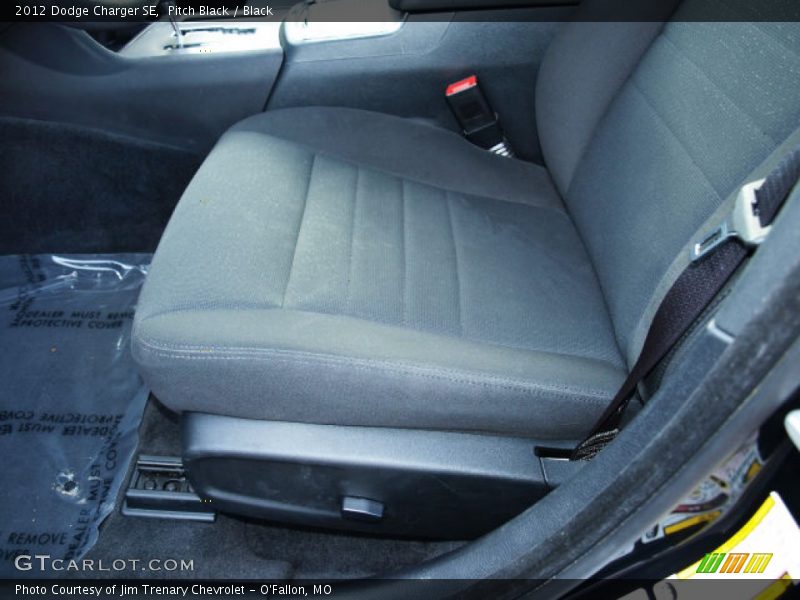 Pitch Black / Black 2012 Dodge Charger SE