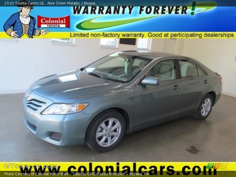 Aloe Green Metallic / Bisque 2010 Toyota Camry LE