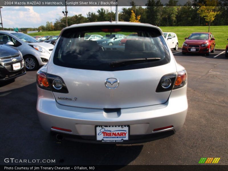 Sunlight Silver Mica / Black/Red 2004 Mazda MAZDA3 s Hatchback