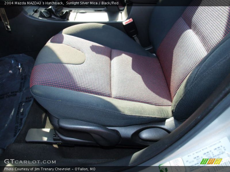 Sunlight Silver Mica / Black/Red 2004 Mazda MAZDA3 s Hatchback