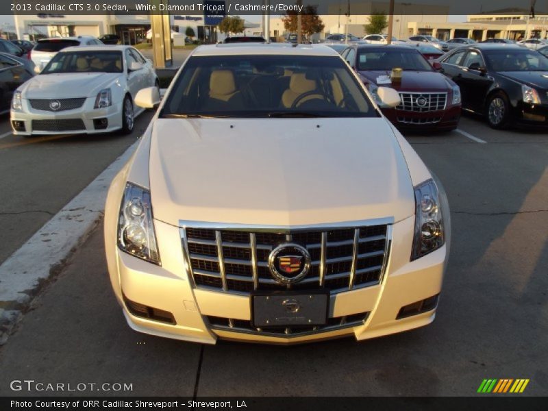 White Diamond Tricoat / Cashmere/Ebony 2013 Cadillac CTS 3.0 Sedan