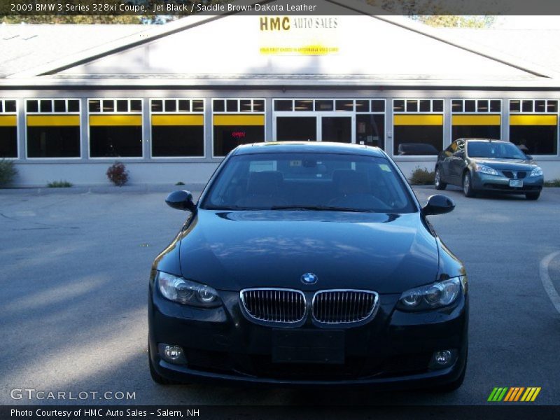Jet Black / Saddle Brown Dakota Leather 2009 BMW 3 Series 328xi Coupe