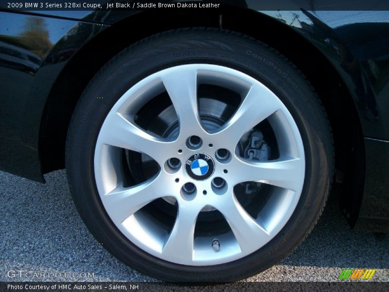 Jet Black / Saddle Brown Dakota Leather 2009 BMW 3 Series 328xi Coupe