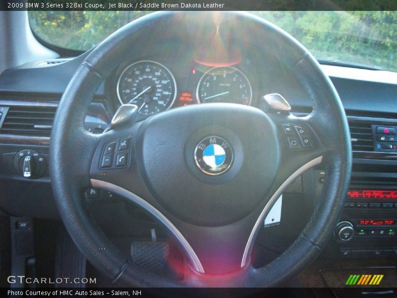 Jet Black / Saddle Brown Dakota Leather 2009 BMW 3 Series 328xi Coupe