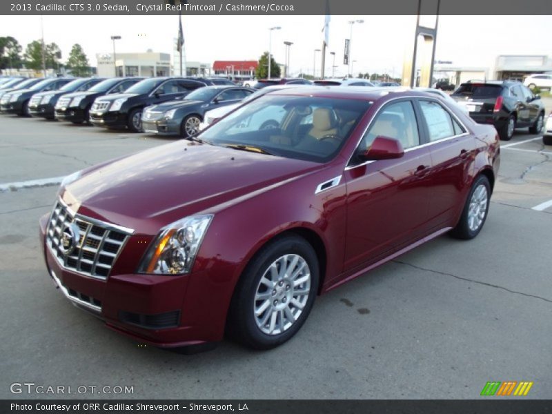 Crystal Red Tintcoat / Cashmere/Cocoa 2013 Cadillac CTS 3.0 Sedan