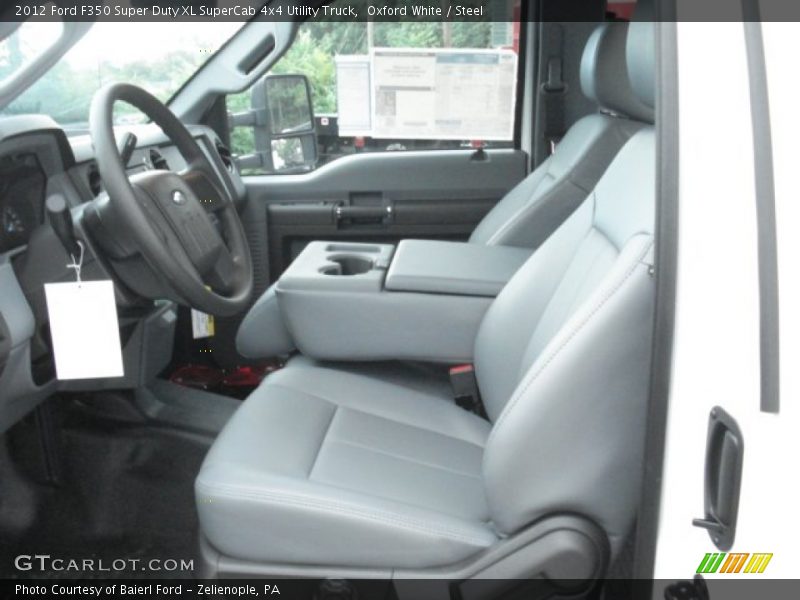 Oxford White / Steel 2012 Ford F350 Super Duty XL SuperCab 4x4 Utility Truck