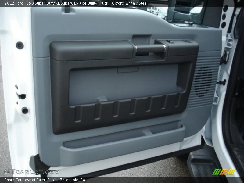Oxford White / Steel 2012 Ford F350 Super Duty XL SuperCab 4x4 Utility Truck