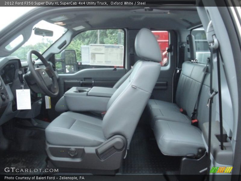 Oxford White / Steel 2012 Ford F350 Super Duty XL SuperCab 4x4 Utility Truck