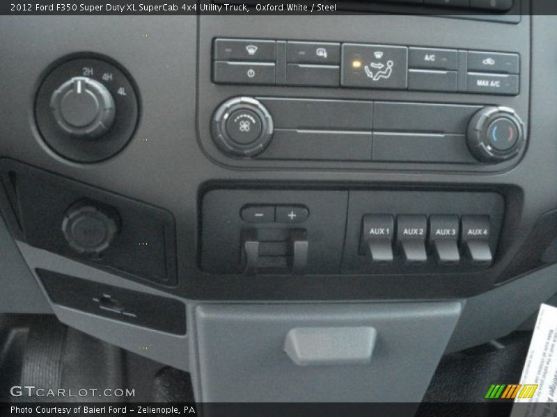 Oxford White / Steel 2012 Ford F350 Super Duty XL SuperCab 4x4 Utility Truck