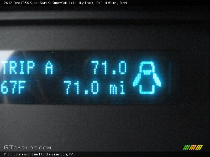 Oxford White / Steel 2012 Ford F350 Super Duty XL SuperCab 4x4 Utility Truck