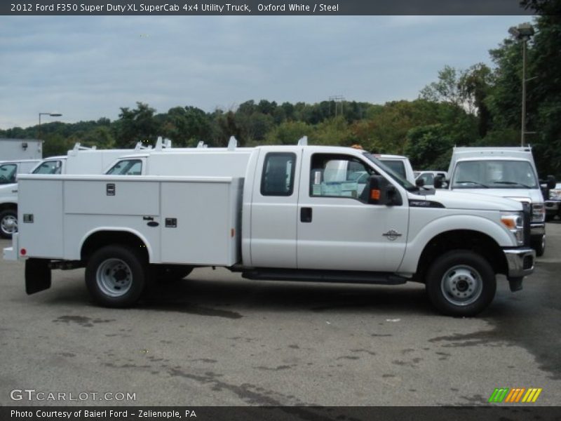 Oxford White / Steel 2012 Ford F350 Super Duty XL SuperCab 4x4 Utility Truck