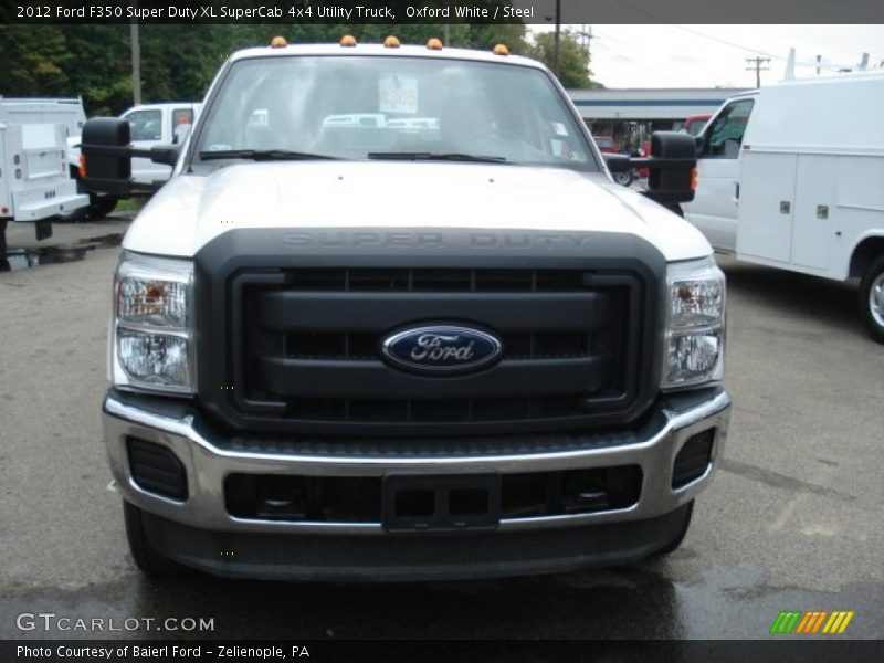 Oxford White / Steel 2012 Ford F350 Super Duty XL SuperCab 4x4 Utility Truck