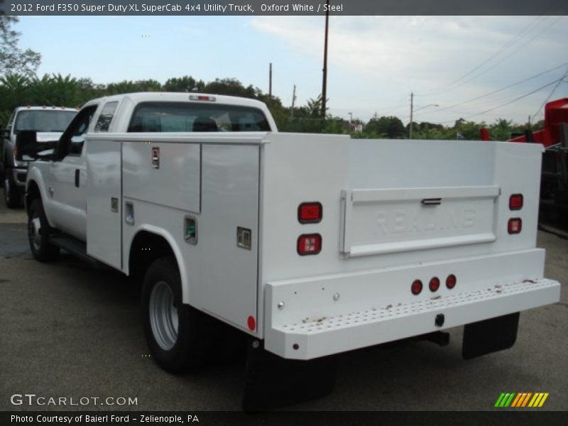 Oxford White / Steel 2012 Ford F350 Super Duty XL SuperCab 4x4 Utility Truck