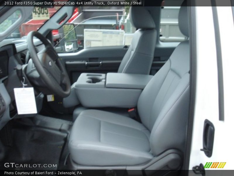 Oxford White / Steel 2012 Ford F350 Super Duty XL SuperCab 4x4 Utility Truck