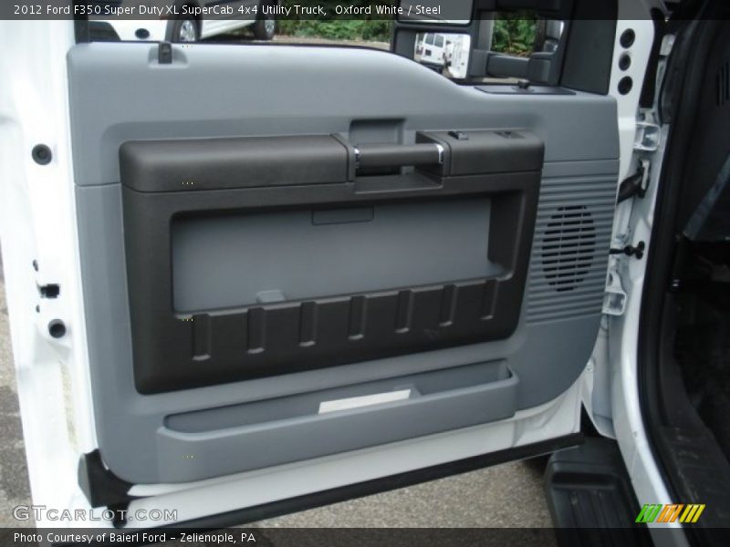 Oxford White / Steel 2012 Ford F350 Super Duty XL SuperCab 4x4 Utility Truck