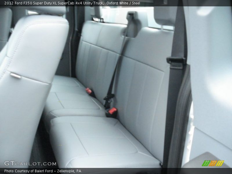 Oxford White / Steel 2012 Ford F350 Super Duty XL SuperCab 4x4 Utility Truck