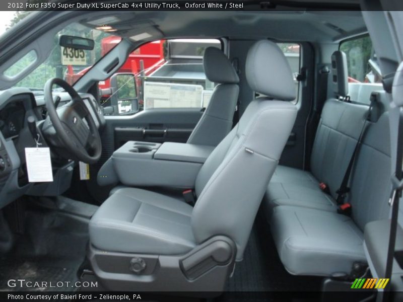 Oxford White / Steel 2012 Ford F350 Super Duty XL SuperCab 4x4 Utility Truck