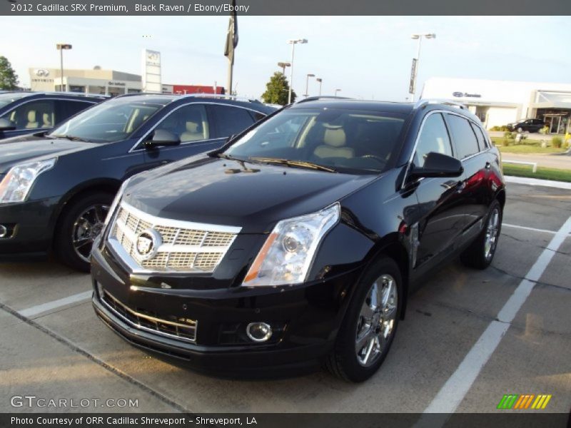 Black Raven / Ebony/Ebony 2012 Cadillac SRX Premium