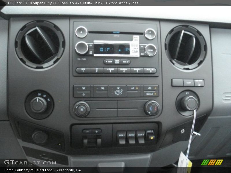 Oxford White / Steel 2012 Ford F350 Super Duty XL SuperCab 4x4 Utility Truck