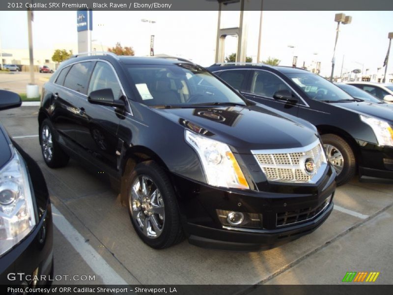 Black Raven / Ebony/Ebony 2012 Cadillac SRX Premium