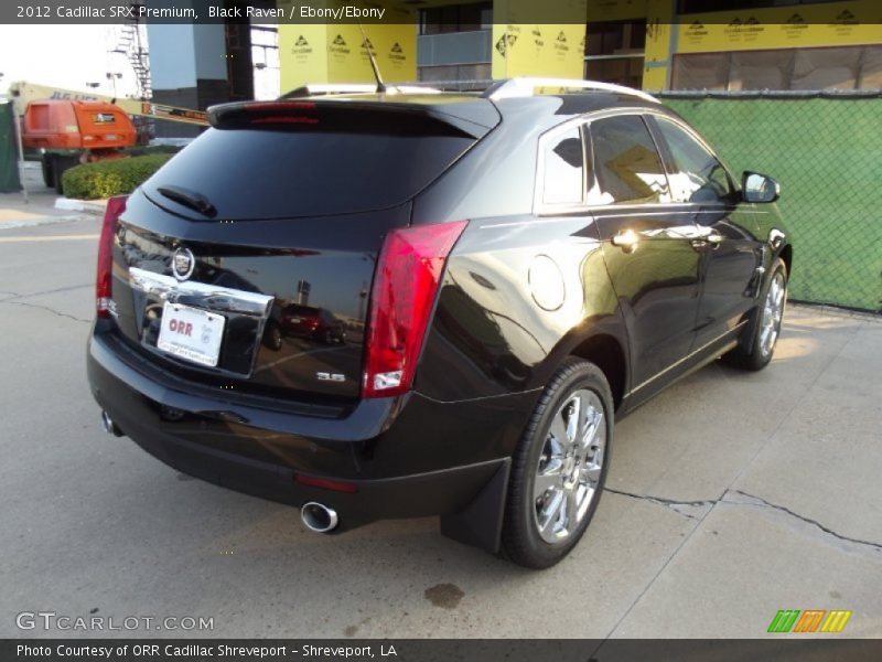 Black Raven / Ebony/Ebony 2012 Cadillac SRX Premium