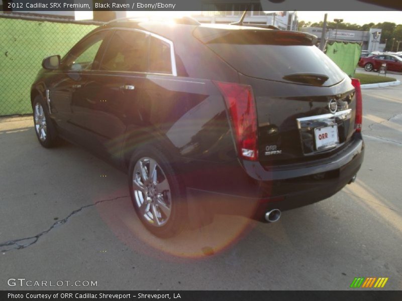 Black Raven / Ebony/Ebony 2012 Cadillac SRX Premium