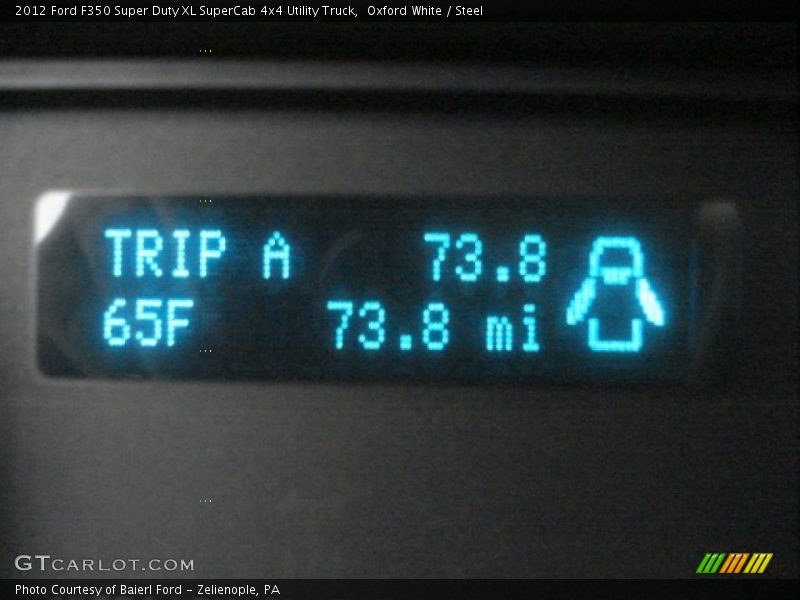 Oxford White / Steel 2012 Ford F350 Super Duty XL SuperCab 4x4 Utility Truck