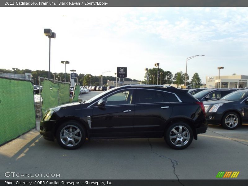 Black Raven / Ebony/Ebony 2012 Cadillac SRX Premium