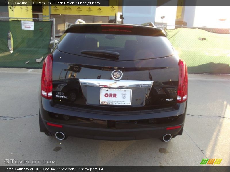 Black Raven / Ebony/Ebony 2012 Cadillac SRX Premium