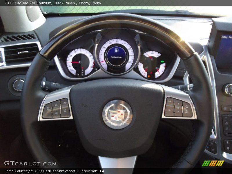 Black Raven / Ebony/Ebony 2012 Cadillac SRX Premium