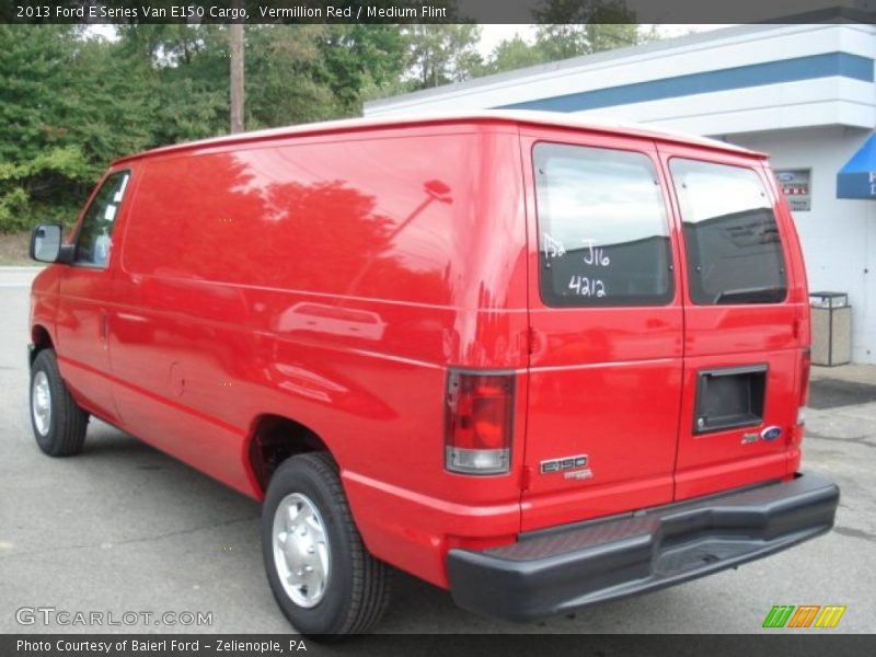 Vermillion Red / Medium Flint 2013 Ford E Series Van E150 Cargo
