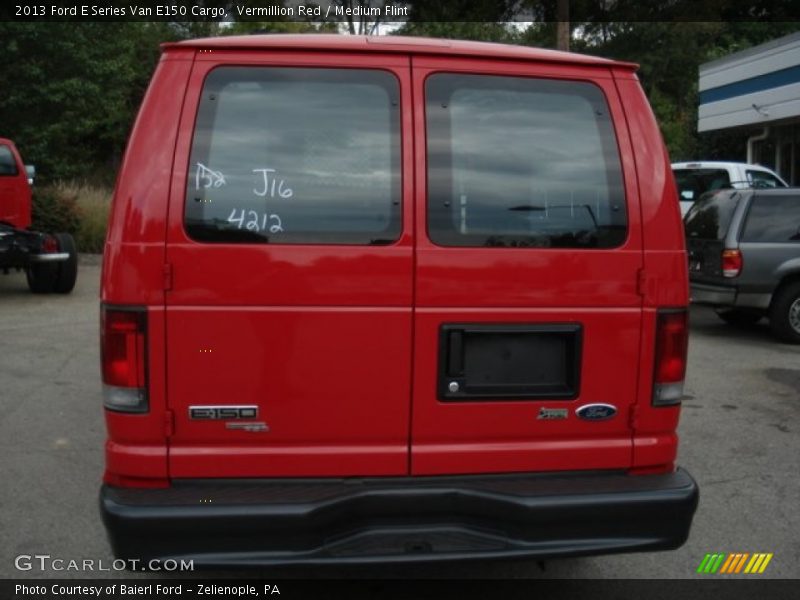 Vermillion Red / Medium Flint 2013 Ford E Series Van E150 Cargo