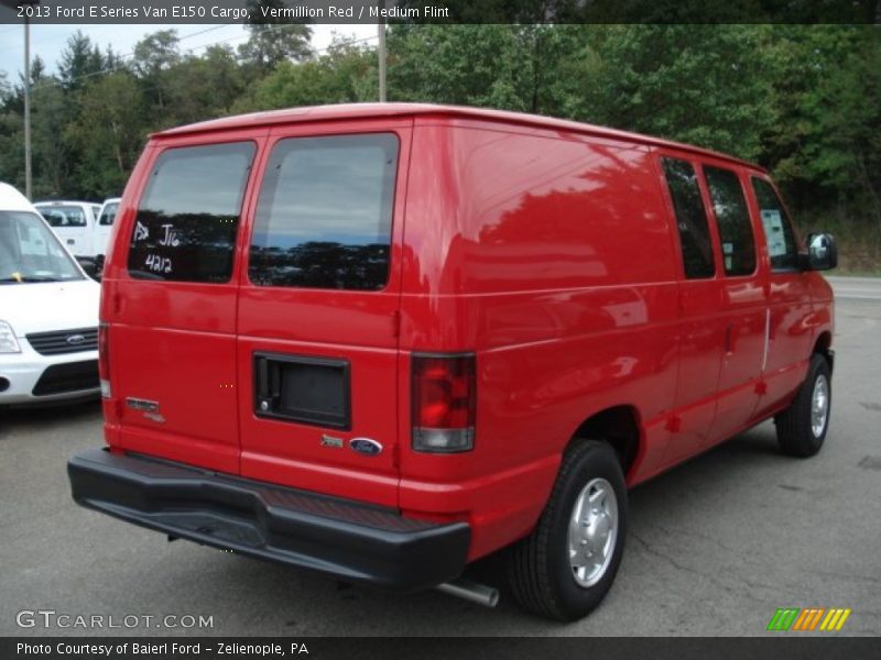 Vermillion Red / Medium Flint 2013 Ford E Series Van E150 Cargo