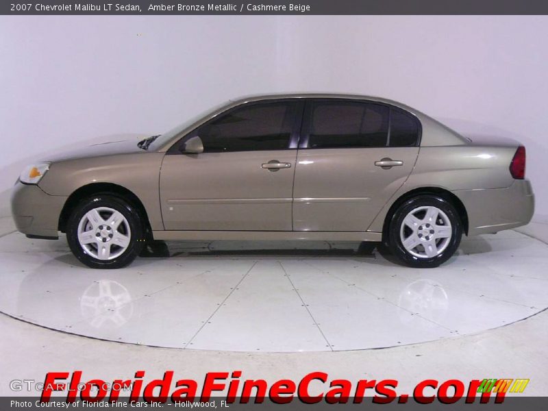 Amber Bronze Metallic / Cashmere Beige 2007 Chevrolet Malibu LT Sedan