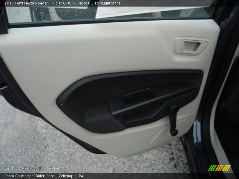 Violet Gray / Charcoal Black/Light Stone 2013 Ford Fiesta S Sedan