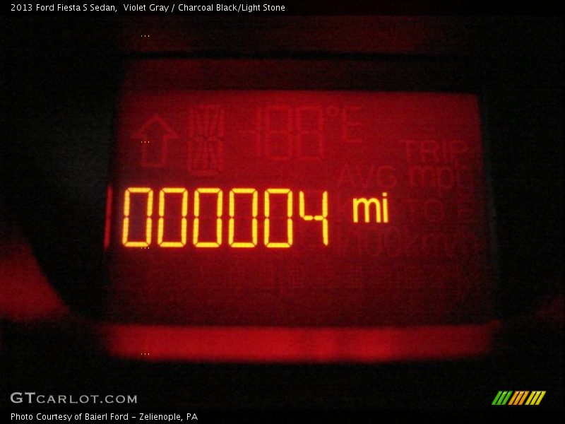 Violet Gray / Charcoal Black/Light Stone 2013 Ford Fiesta S Sedan